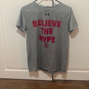 Grey loose Under armour shirt